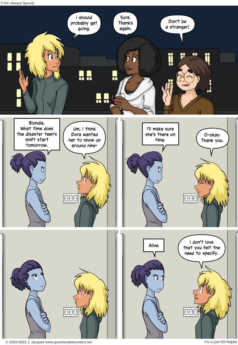 Questionable Content 26.10.2023