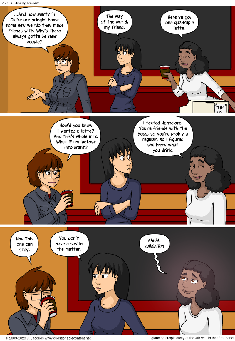 Questionable Content 6.11.2023