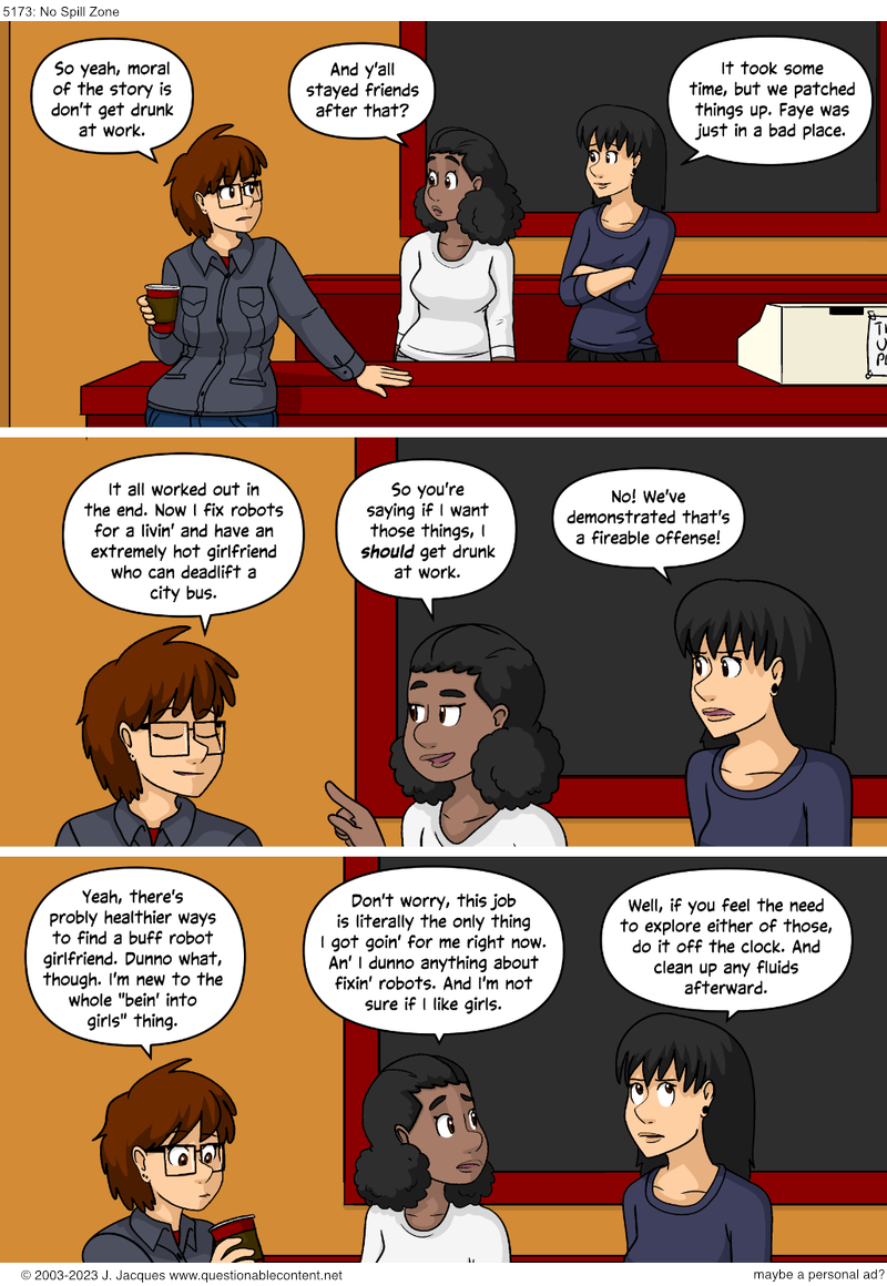 Questionable Content 8.11.2023