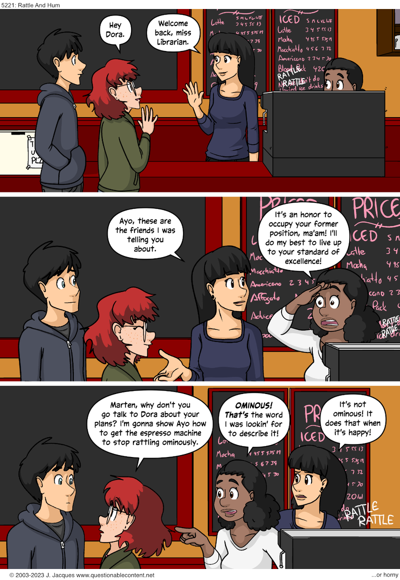 Questionable Content 15.1.2024