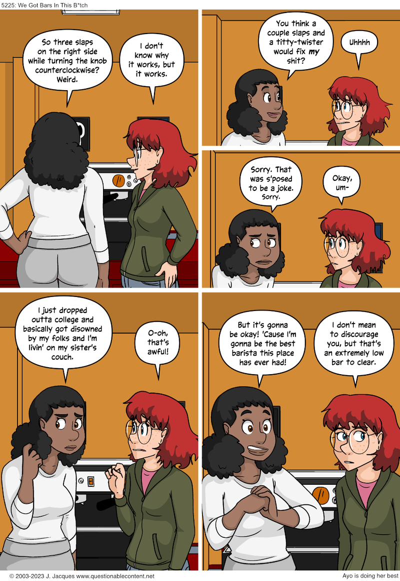 Questionable Content 19.1.2024