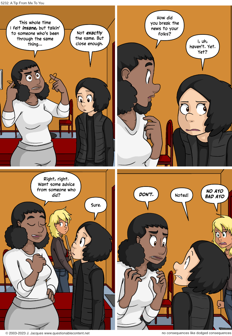 Questionable Content 30.1.2024