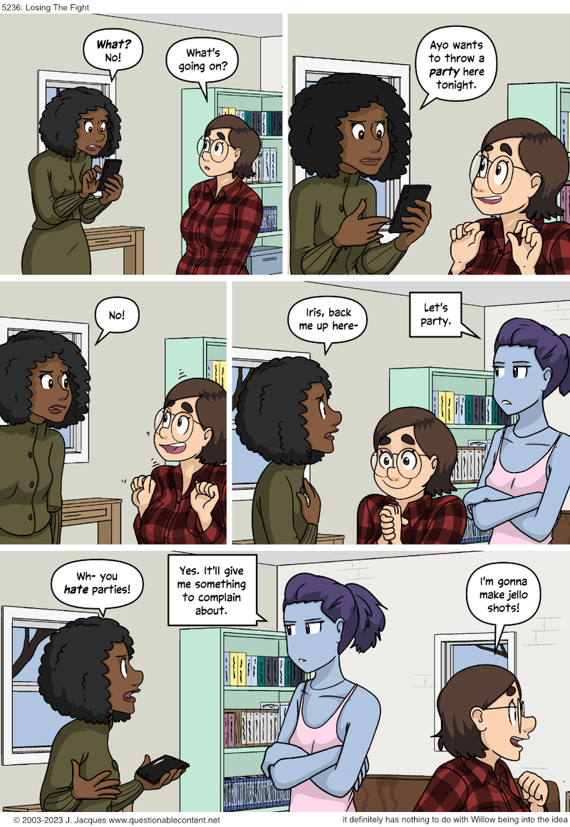 Questionable Content 5.2.2024