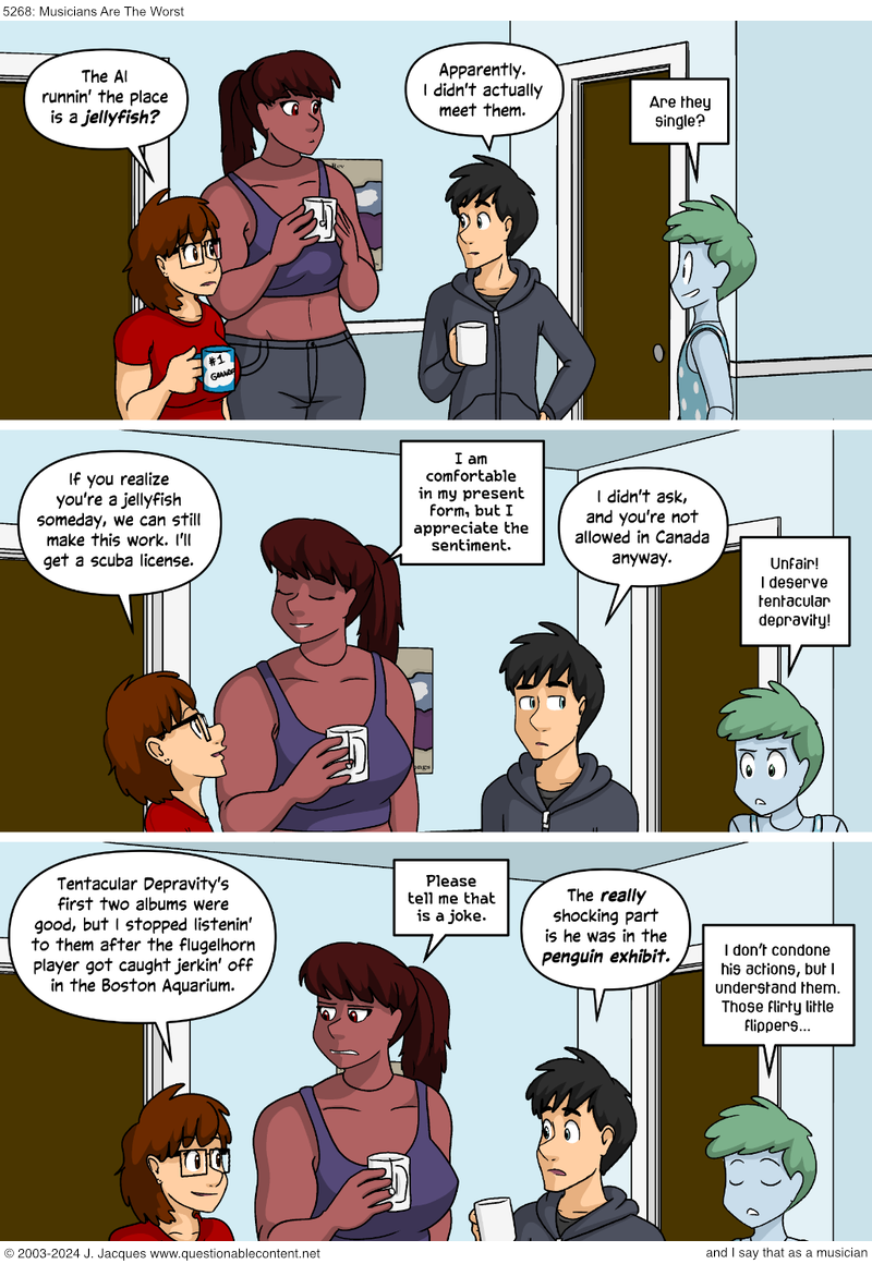 Questionable Content 20.3.2024