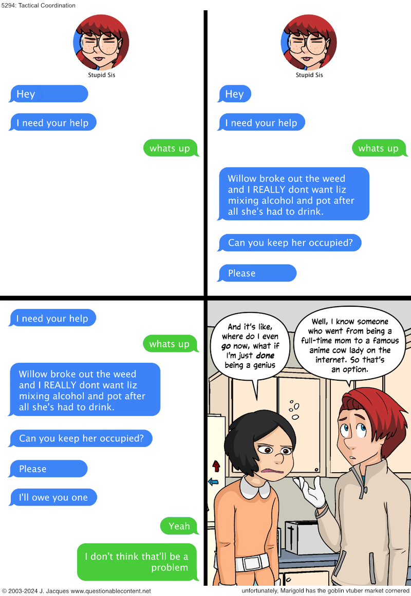 Questionable Content 25.4.2024