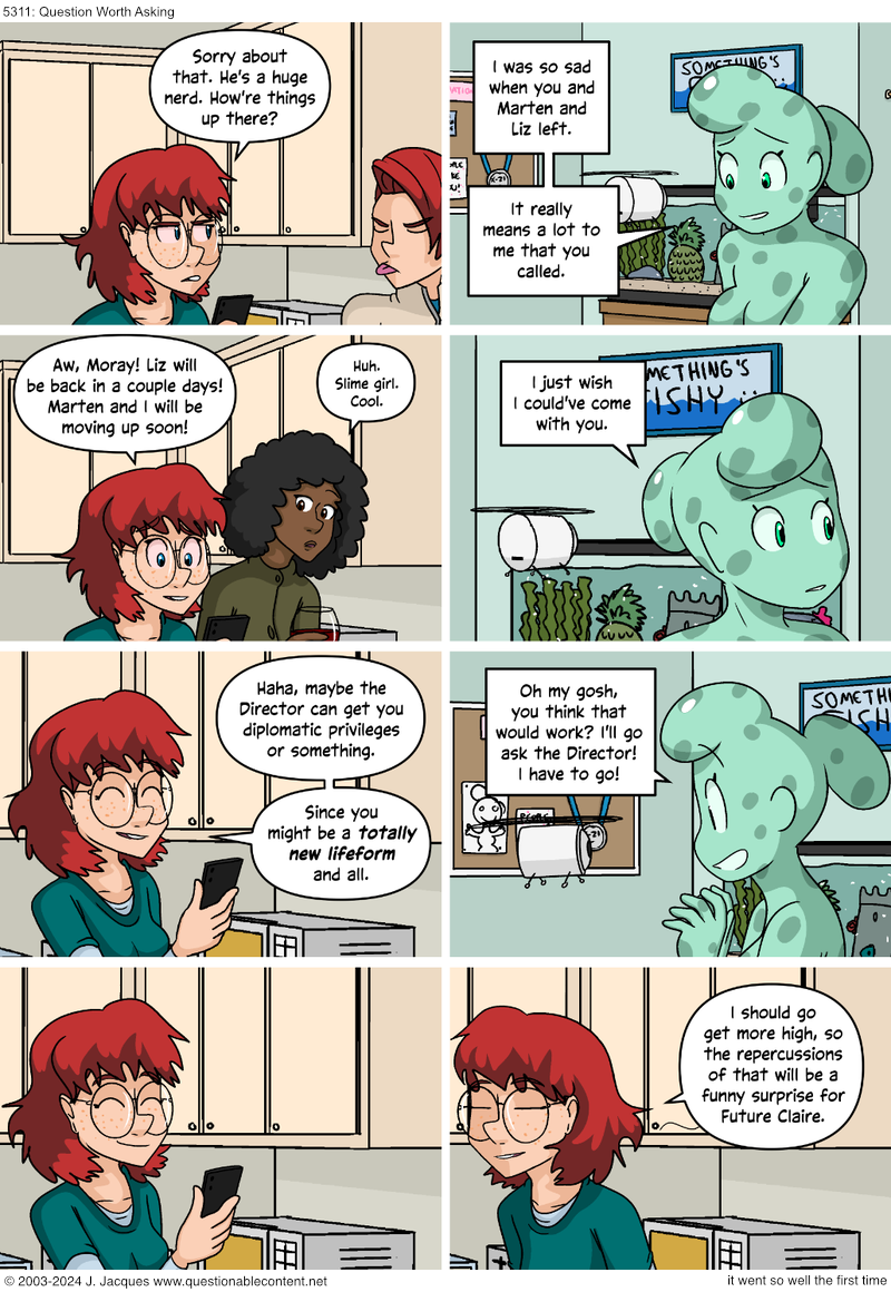 Questionable Content 20.5.2024