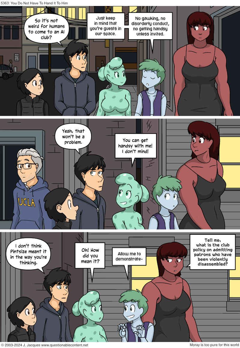 Questionable Content 31.7.2024