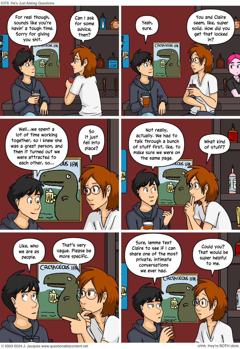 Questionable Content 21.8.2024