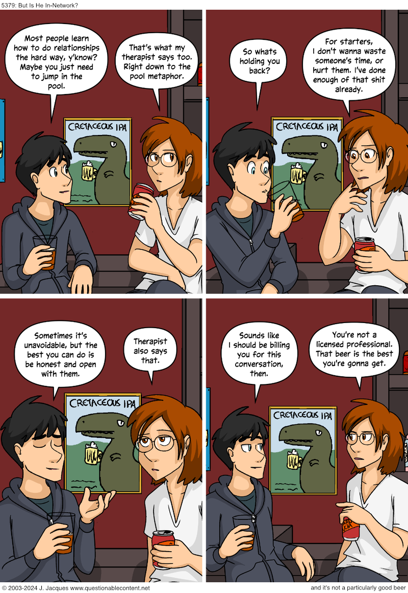 Questionable Content 22.8.2024