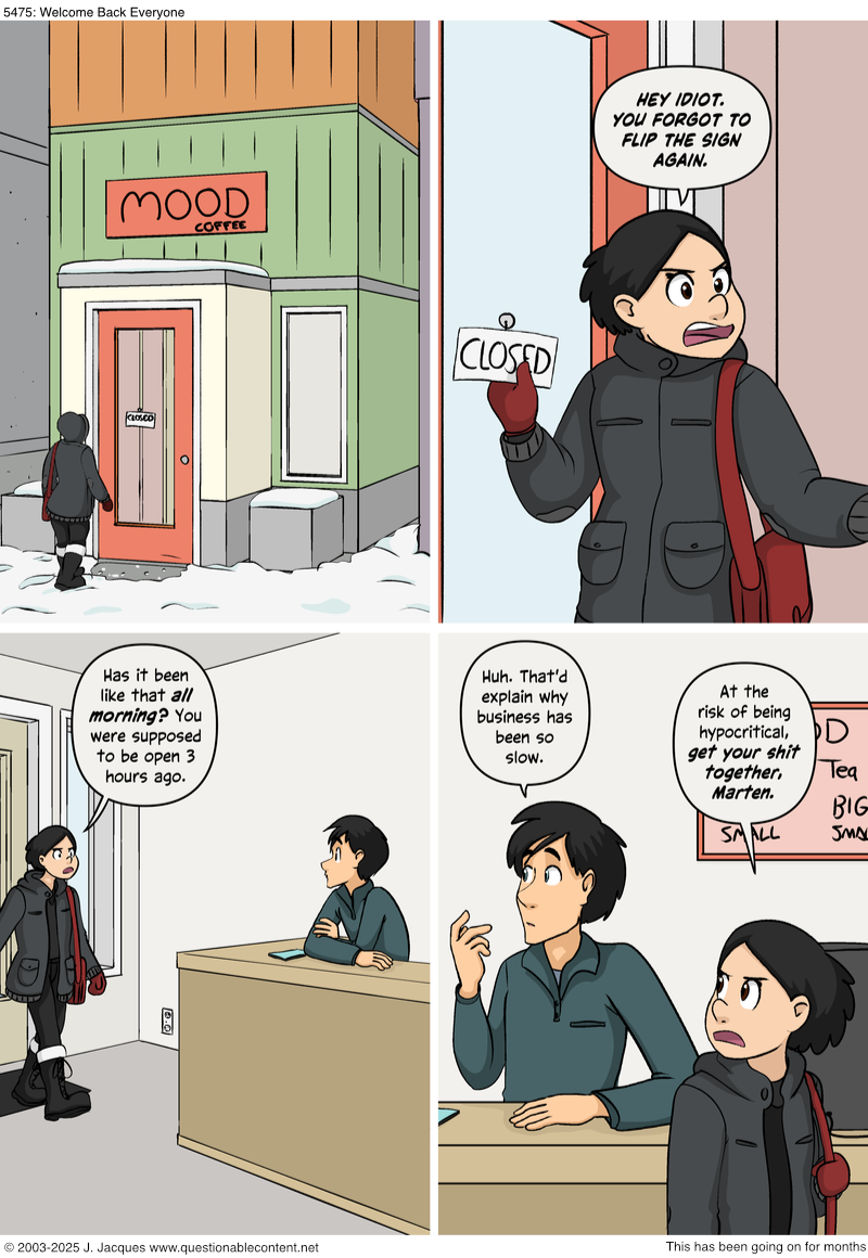 Questionable Content 1.1.2025