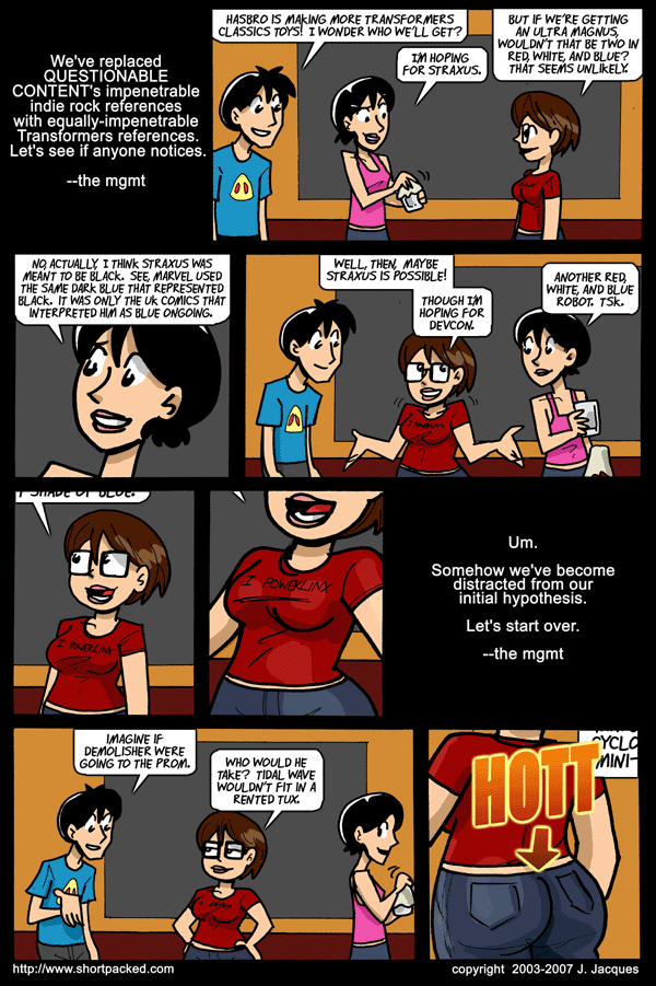 Questionable Content 25.7.2007