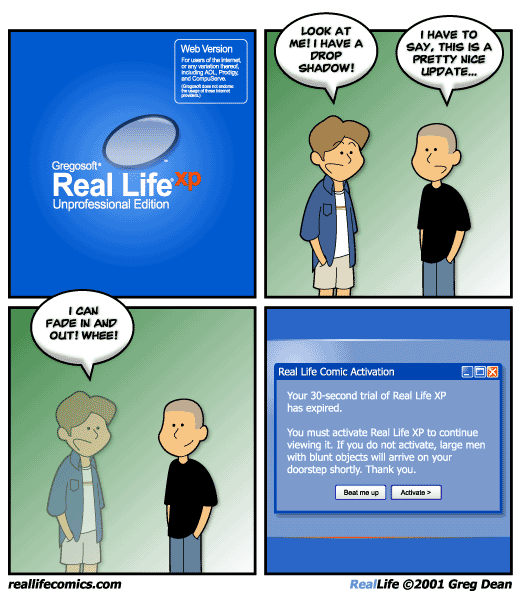 Real Life Comics 30.10.2001