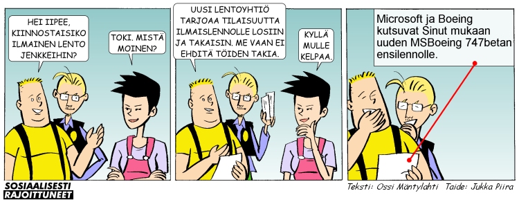 Sosiaalisesti rajoittuneet 30.10.2000