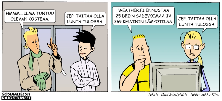 Sosiaalisesti rajoittuneet 18.12.2000